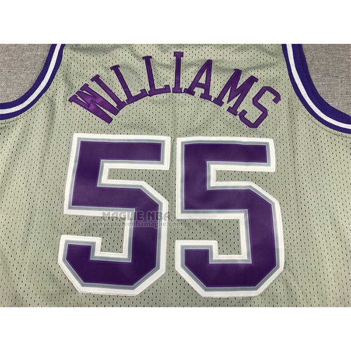 Maglia
 Jason Williams NO 55 Sacramento Kings Mitchell & Ness 2000-01 Grigio
